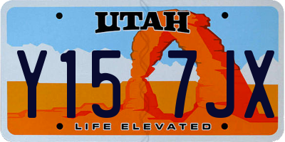 UT license plate Y157JX