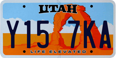 UT license plate Y157KA