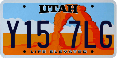 UT license plate Y157LG