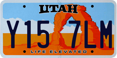 UT license plate Y157LM