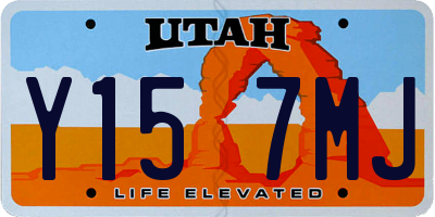 UT license plate Y157MJ