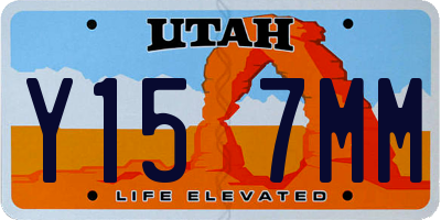 UT license plate Y157MM