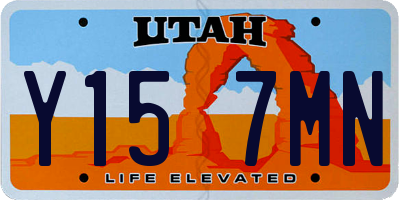 UT license plate Y157MN