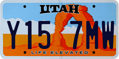 UT license plate Y157MW
