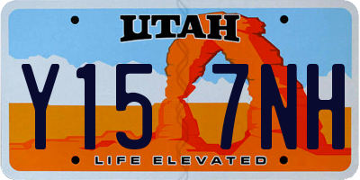 UT license plate Y157NH
