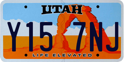 UT license plate Y157NJ