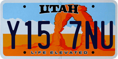 UT license plate Y157NU