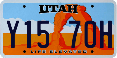 UT license plate Y157OH