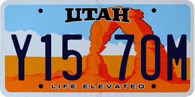 UT license plate Y157OM