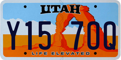 UT license plate Y157OQ
