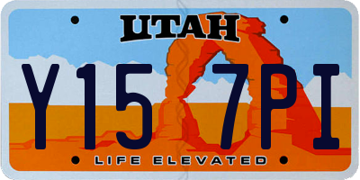 UT license plate Y157PI