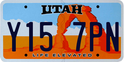 UT license plate Y157PN
