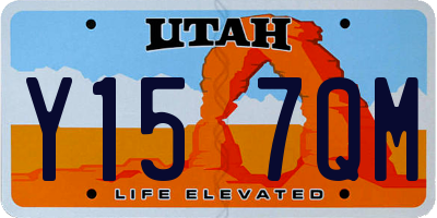 UT license plate Y157QM