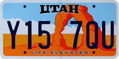 UT license plate Y157QU