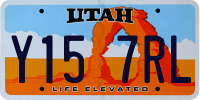 UT license plate Y157RL