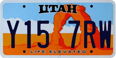 UT license plate Y157RW