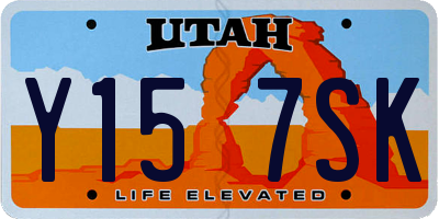 UT license plate Y157SK