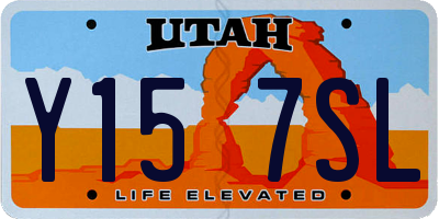 UT license plate Y157SL