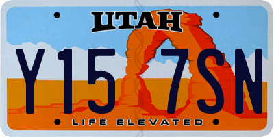 UT license plate Y157SN