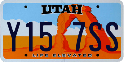 UT license plate Y157SS