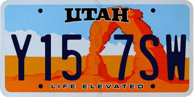 UT license plate Y157SW