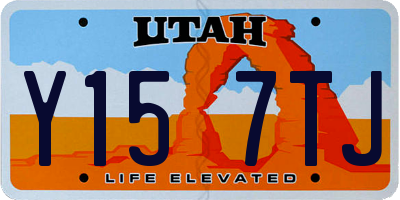 UT license plate Y157TJ
