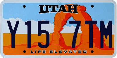 UT license plate Y157TM