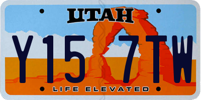 UT license plate Y157TW