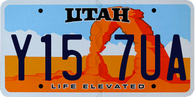UT license plate Y157UA