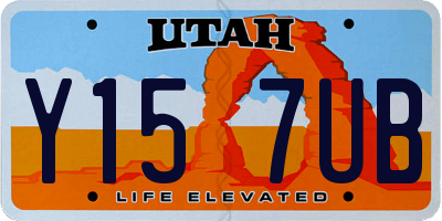 UT license plate Y157UB