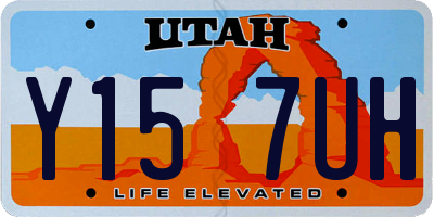 UT license plate Y157UH