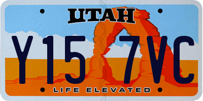 UT license plate Y157VC