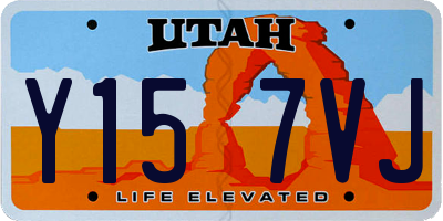 UT license plate Y157VJ