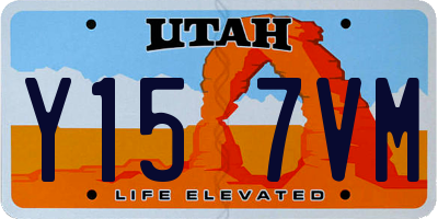 UT license plate Y157VM