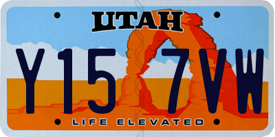 UT license plate Y157VW