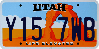 UT license plate Y157WB