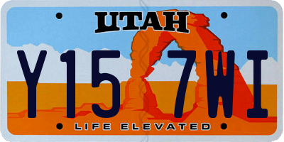 UT license plate Y157WI