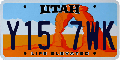 UT license plate Y157WK