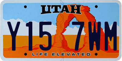 UT license plate Y157WM