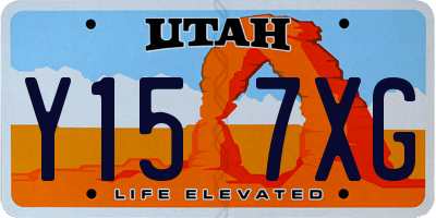 UT license plate Y157XG