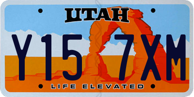 UT license plate Y157XM