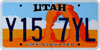 UT license plate Y157YL