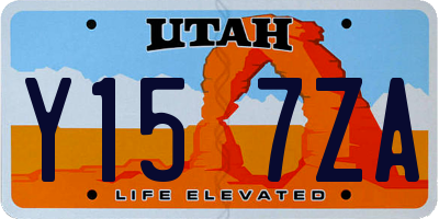 UT license plate Y157ZA