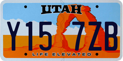 UT license plate Y157ZB