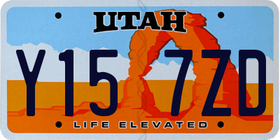 UT license plate Y157ZD