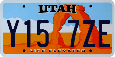 UT license plate Y157ZE