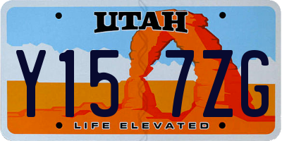 UT license plate Y157ZG