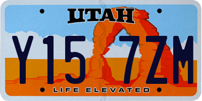 UT license plate Y157ZM