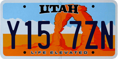 UT license plate Y157ZN