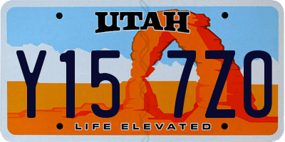 UT license plate Y157ZO